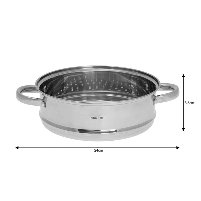 3-PAROWNIK 24CM WKŁAD DO GOTOWANIA NA PARZE KINGHOFF KH-1536-3
