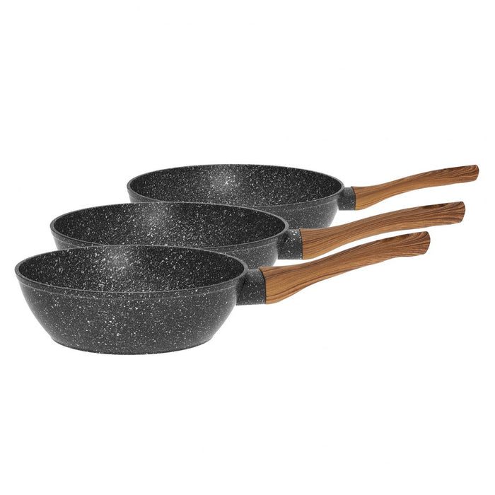 3-ZESTAW PATELNI GRANITOWYCH 20/24/28cm KLAUSBERG KB-7508-3